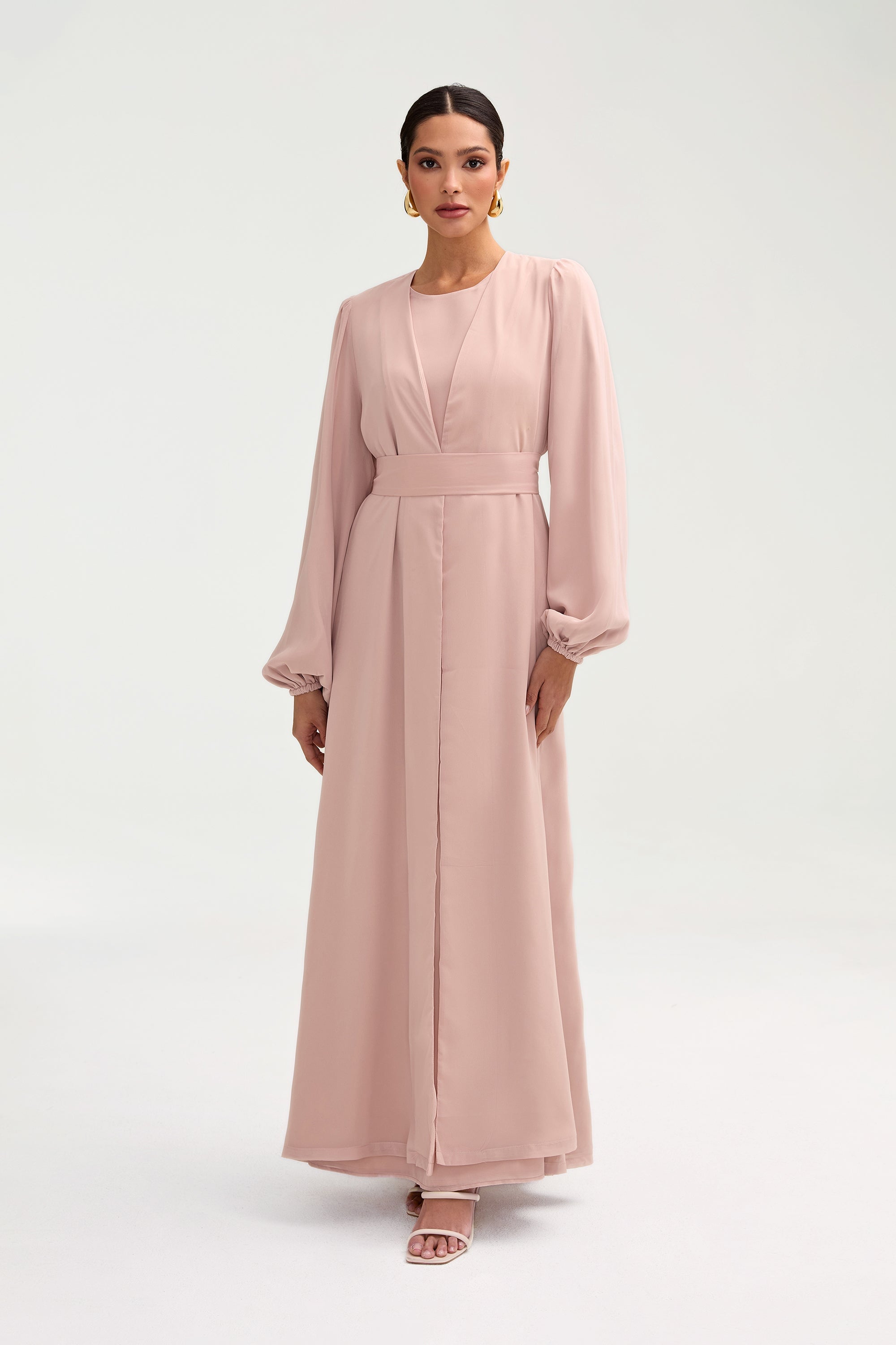 Najma Chiffon Dress - Jasmine Pink