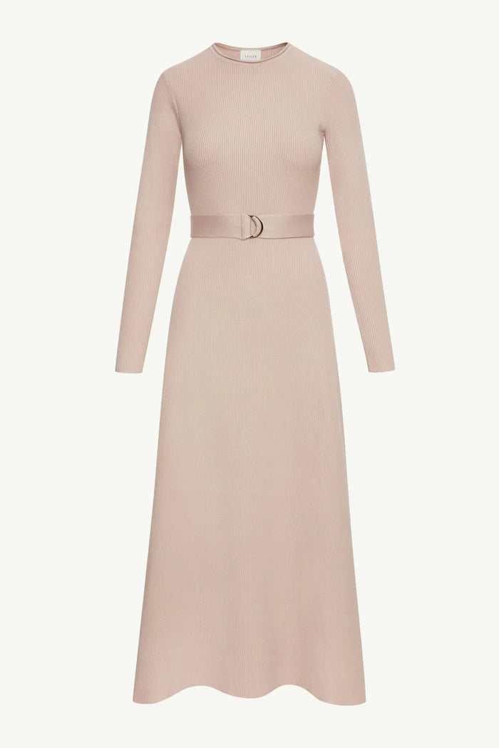 Rima Belted Knit Maxi Dress